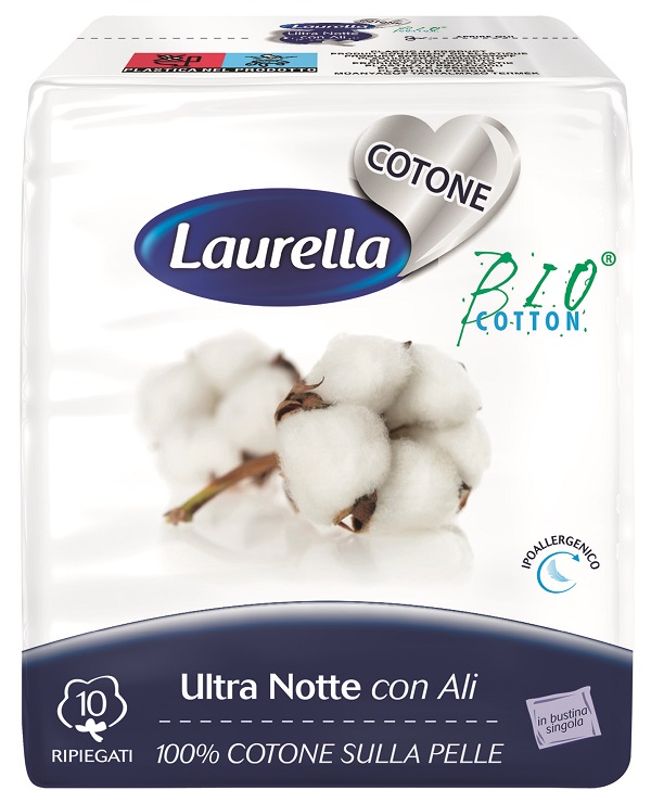 ASSORBENTE LAURELLA PER DONNA IN COTONE ULTRA ALI NOTTE 10 PEZZI - Doctor Vinz