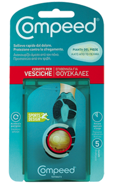 COMPEED CEROTTI PER VESCICHE PIANTA PIEDE SPORT 5 PEZZI - Doctor Vinz