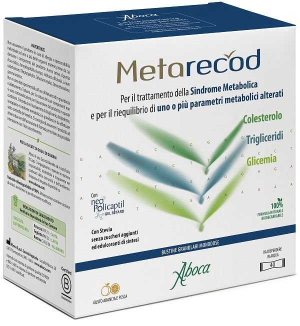 METARECOD - 40 BUSTINE GRANULARI X 2,5G - GUSTO ARANCIA E PESCA - Doctor Vinz