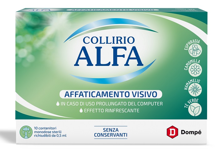 COLLIRIO ALFA AFFATICAMENTO VISIVO 10 PEZZI MONODOSE - Doctor Vinz