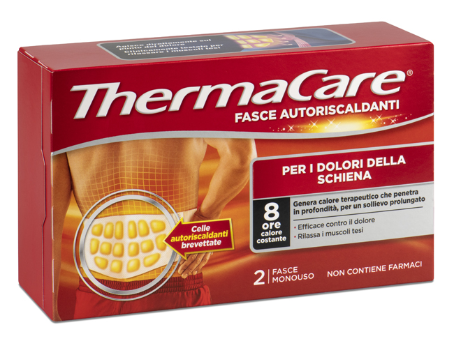 FASCIA AUTORISCALDANTE A CALORE TERAPEUTICO THERMACARE SCHIENA 2 PEZZI - Doctor Vinz