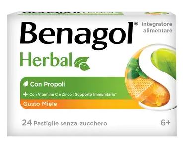 BENAGOL HERBAL MIELE 24 PASTIGLIE - Doctor Vinz