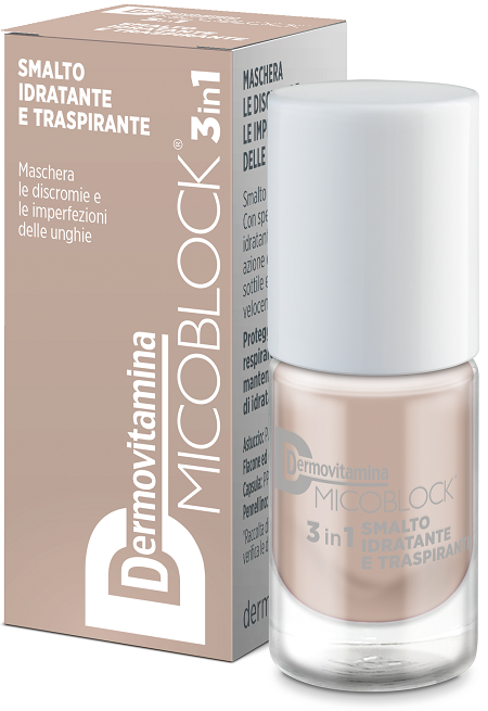 DERMOVITAMINA MICOBLOCK 3IN1 SMALTO IDRATANTE E TRASPIRANTE BEIGE 5 ML - Doctor Vinz