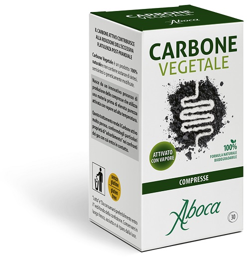 CARBONE VEGETALE 30 COMPRESSE - Doctor Vinz