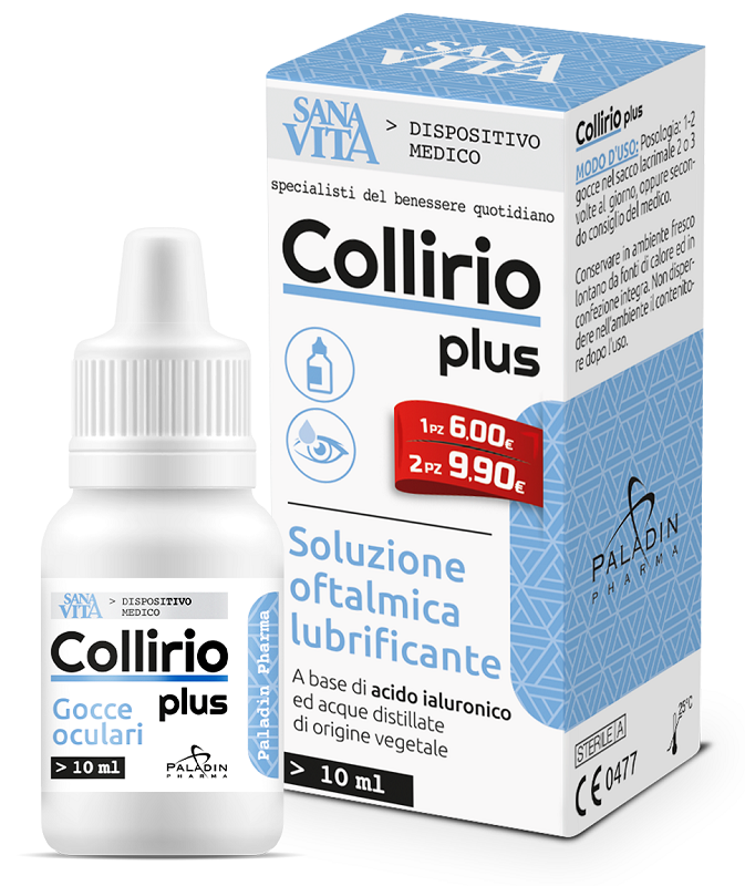 GOCCE OCULARI SANAVITA COLLIRIO PLUS 10 ML - Doctor Vinz
