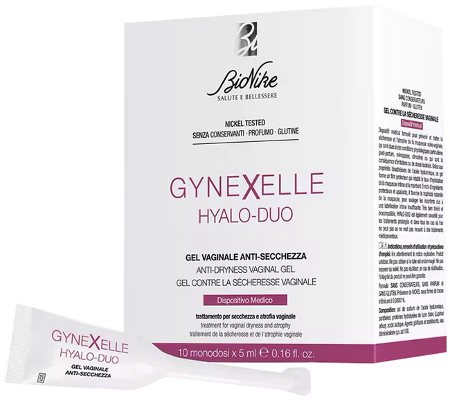GYNEXELLE HYALO-DUO GEL VAGINALE ANTI-SECCHEZZA 10 PEZZI DA 15 ML - Doctor Vinz