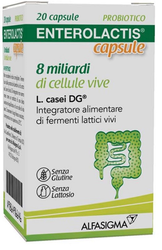 ENTEROLACTIS 20 CAPSULE 8 MILIARDI DI CELLULE VIVE - Doctor Vinz