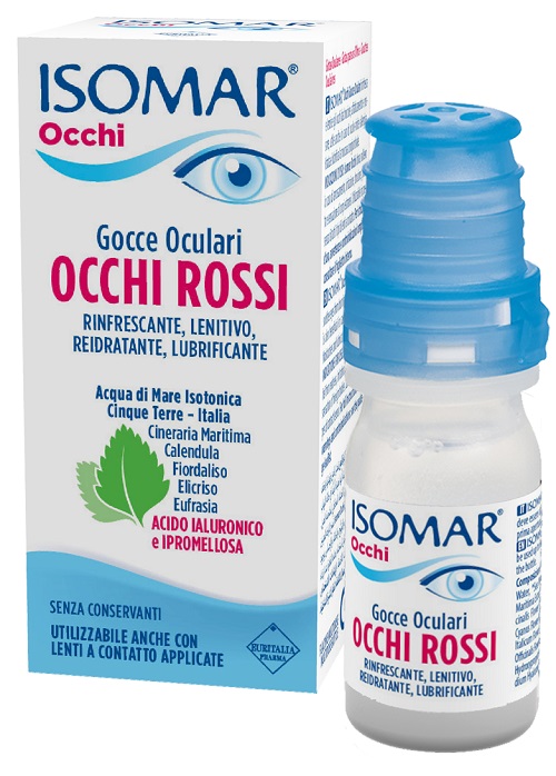 ISOMAR OCCHI ROSSI GOCCE OCULARI ACIDO IALURONICO 0,20% 10 ML - Doctor Vinz